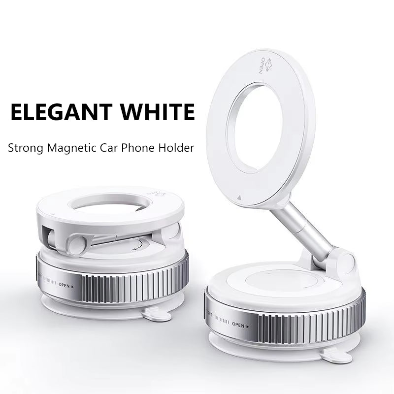 Magnetic Vacuum Phone Bracket 360° Adjustable Holder Strong Suction Cup Navigation Design Stand Holder for Car Universal 2026