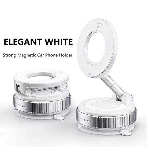 Magnetic Vacuum Phone Bracket 360° Adjustable Holder Strong Suction Cup Navigation Design Stand Holder for Car Universal 2026